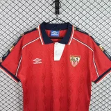 1998-2001 Mens Sevilla away red Retro Soccer Jersey