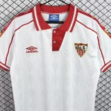1998-2001 Mens Sevilla home white Retro Soccer Jersey