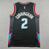 2026 PISTONS CUNNINGHAM #2 Black City Edition Top Quality Hot Pressing NBA Jersey