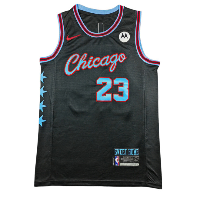 2026 BULLS JORDAN #23 Black City Edition Top Quality Hot Pressing NBA Jersey