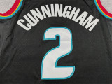 2026 PISTONS CUNNINGHAM #2 Black City Edition Top Quality Hot Pressing NBA Jersey