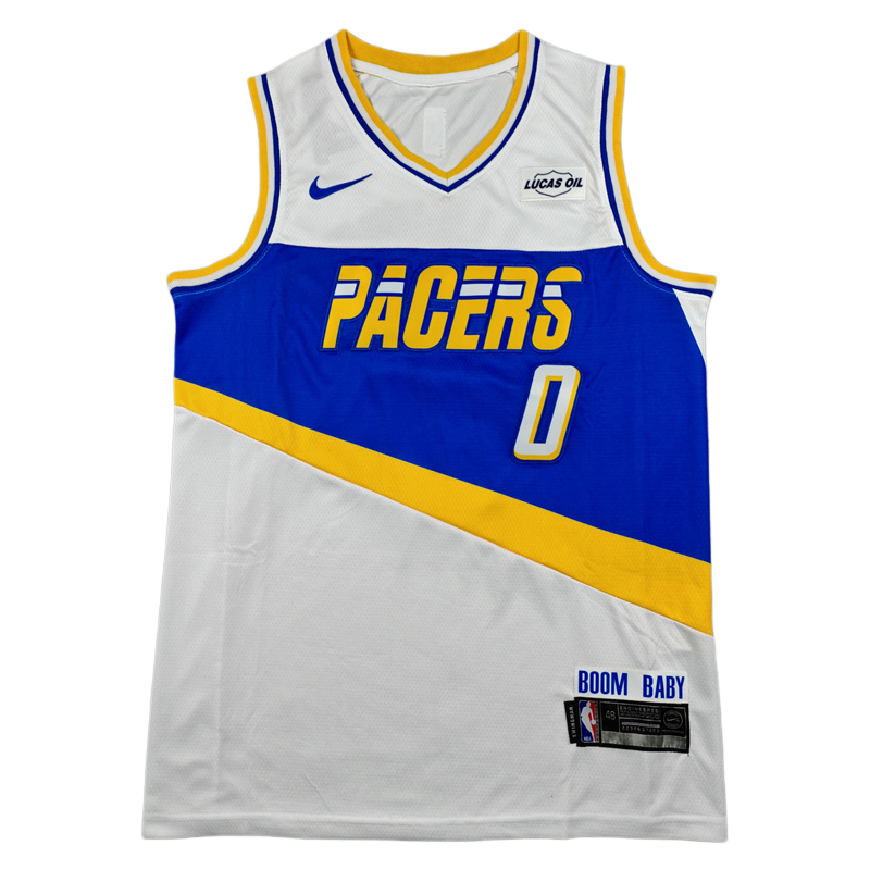 2026 Indiana Pacers HALIBURTON #0 white City Edition Top Quality Hot Pressing NBA Jersey
