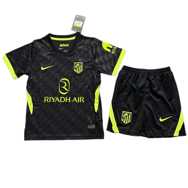 2026-27 Kids Atletico Madrid away black Soccer Jersey