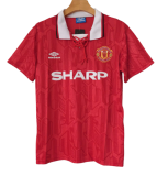 1992-1994 Manchester United Home red Retro Soccer Jersey