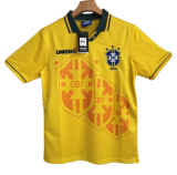 1993-1994 Brazil Home yellow Retro Soccer Jersey