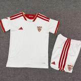 2026-27 Kids Sevilla home white soccer Jersey