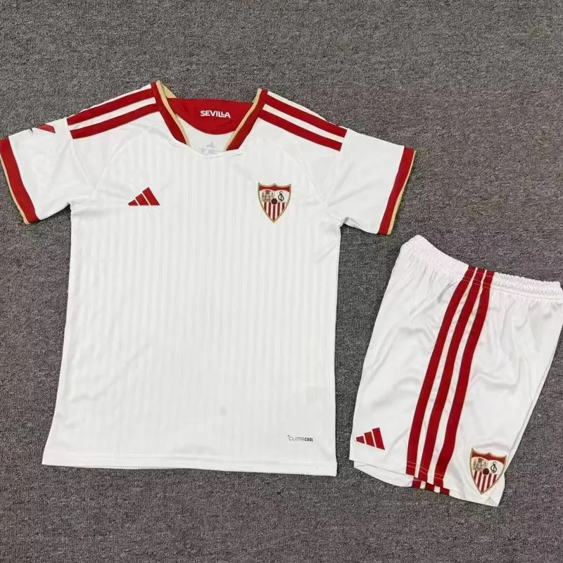2026-27 Kids Sevilla home white soccer Jersey