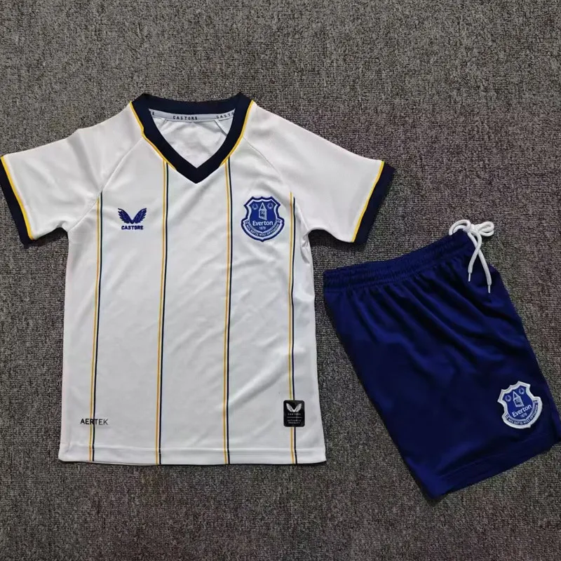 2026-27 Kids Everton away white Soccer Jersey