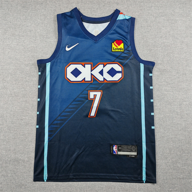2026 OKC Thunder HOLMGREN #7 City Edition Top Quality Hot Pressing NBA Jersey