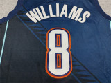2026 OKC Thunder WILLIAMS #8 City Edition Top Quality Hot Pressing NBA Jersey