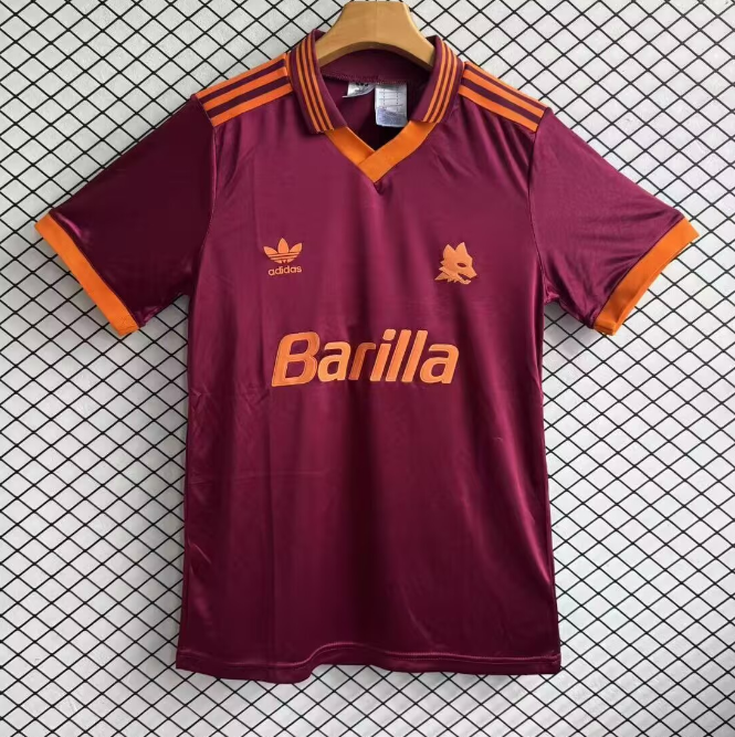 1992-1994 Mens Roma red home Retro soccer Jersey