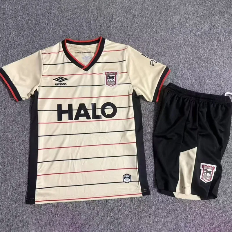 2026-27 Kids Ipswich away beige Soccer Jersey
