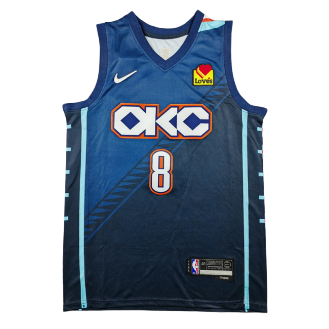 2026 OKC Thunder WILLIAMS #8 City Edition Top Quality Hot Pressing NBA Jersey
