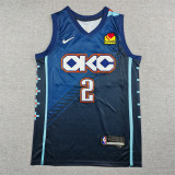 2026 OKC Thunder GILGEOUS-ALEXANDER #2 City Edition Top Quality Hot Pressing NBA Jersey