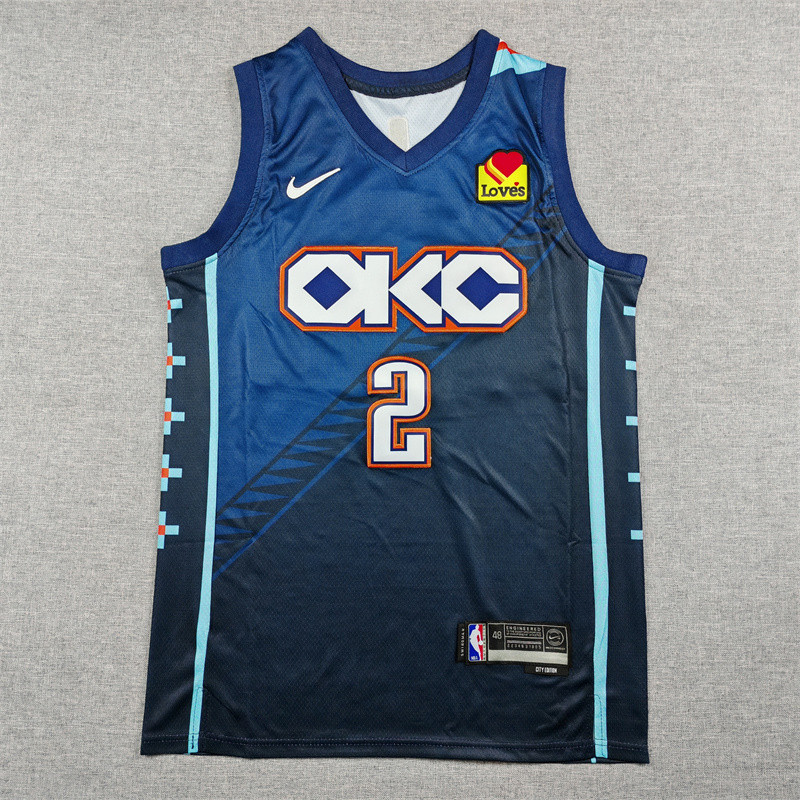 2026 OKC Thunder GILGEOUS-ALEXANDER #2 City Edition Top Quality Hot Pressing NBA Jersey