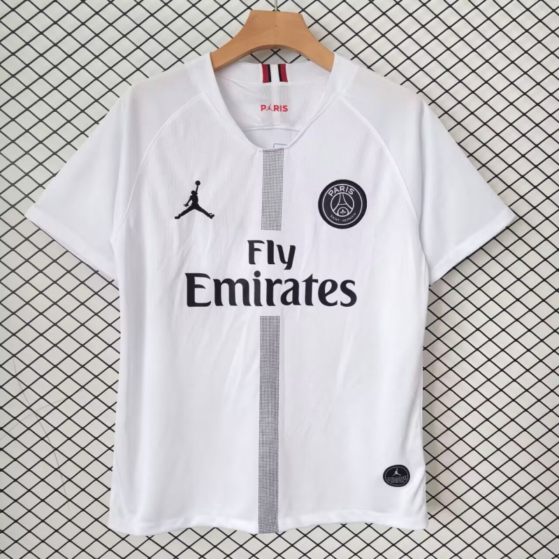 2018-2019 Mens PSG Away white Retro Soccer Jersey