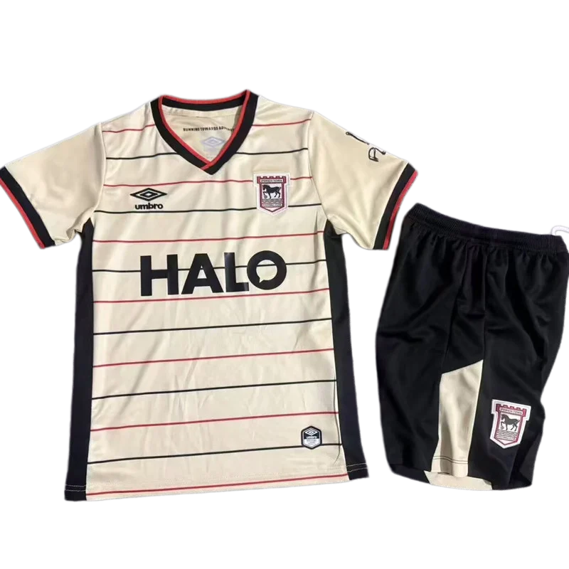 2026-27 Kids Ipswich away beige Soccer Jersey
