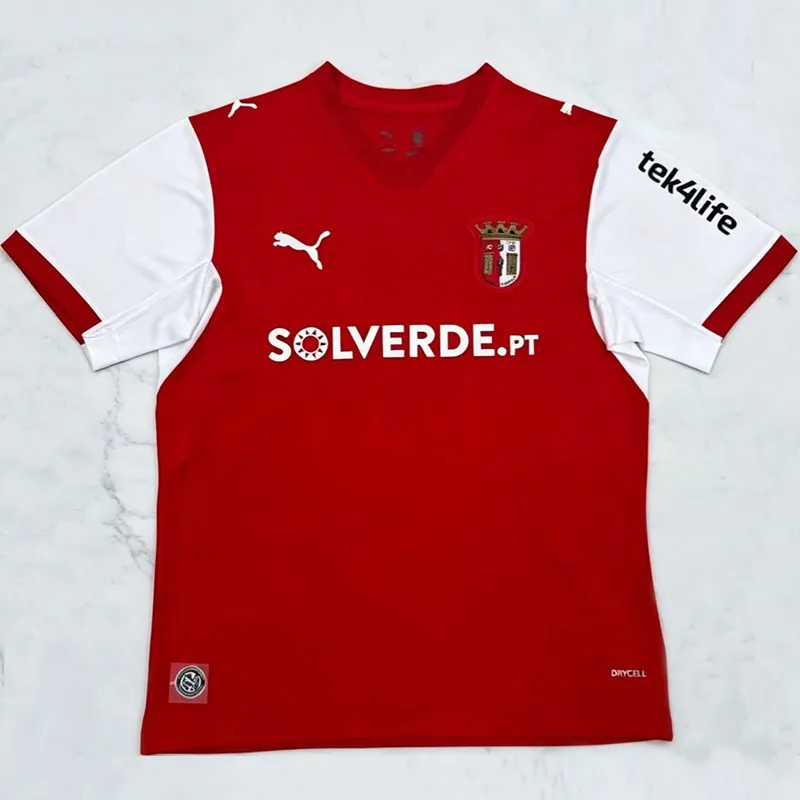 2026-27 Mens Braga home red soccer jersey