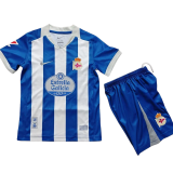 2026-27 Kids Deportivo La Coruna Home blue soccer Jersey