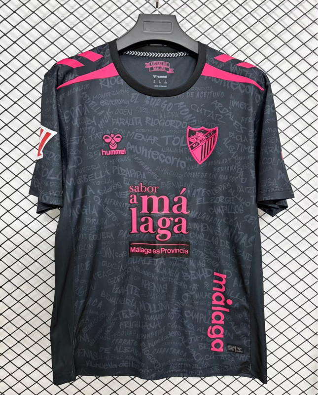 2026-27 Mens Malaga third away black Fans Soccer Jersey