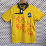 1993-1994 Brazil Home yellow Retro Soccer Jersey