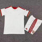 2026-27 Kids Sevilla home white soccer Jersey