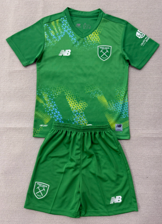 2026-27 Kids West Ham United Green Goalkeeper soccer Jersey