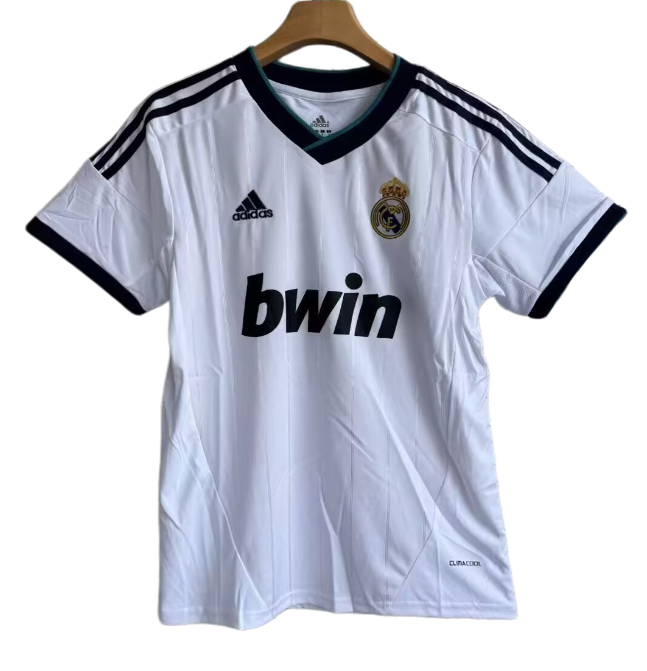 2012-13 Mens Real Madrid white Home Retro Soccer Jersey