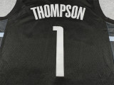 2025 ROCKETS THOMPSON #1 black Top Quality Hot Pressing NBA Jersey