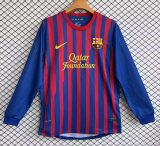 2011-2012 Barcelona Home Long Sleeve Retro Soccer Jersey