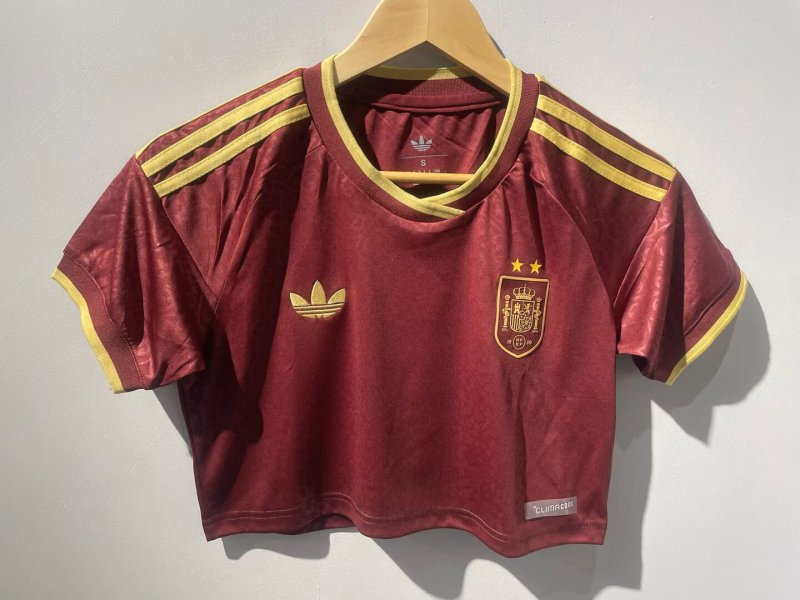 2026-27 Spain Home Women Cheerleader Shirt (have two stars ⭐⭐)