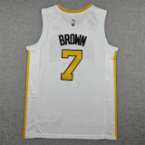 2026 CELTICS BROWN #7 City Edition Top Quality Hot Pressing Retro NBA Jersey