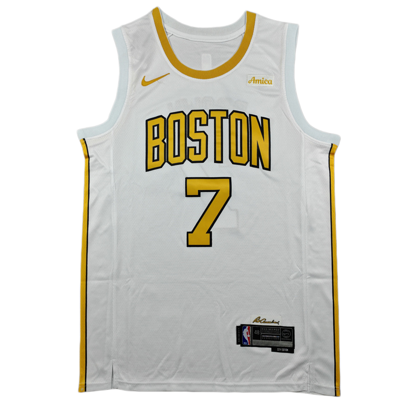 2026 CELTICS BROWN #7 City Edition Top Quality Hot Pressing Retro NBA Jersey