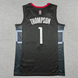 2025 ROCKETS THOMPSON #1 black Top Quality Hot Pressing NBA Jersey