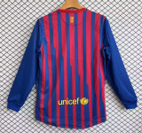 2011-2012 Barcelona Home Long Sleeve Retro Soccer Jersey