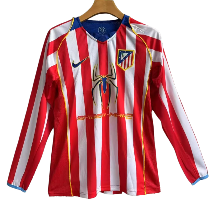 2004-2005 Manchester United Home Long Sleeve Retro Soccer Jersey