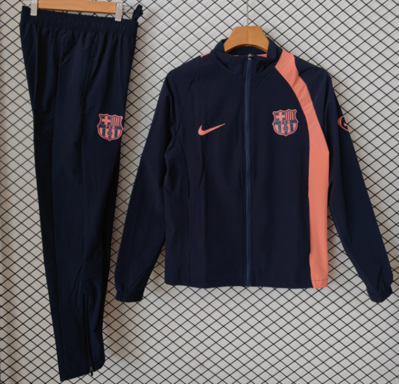 2026-27 Barcelona black Windbreaker suit