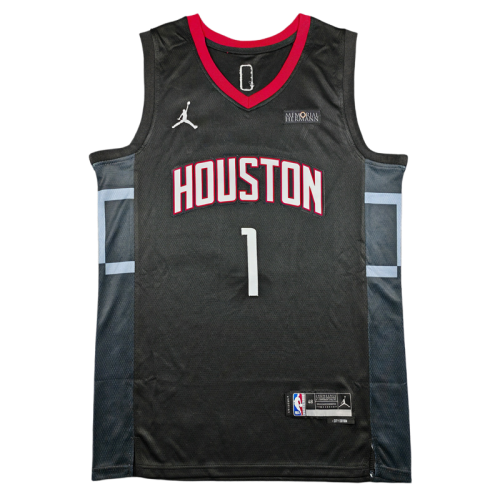 2025 ROCKETS THOMPSON #1 black Top Quality Hot Pressing NBA Jersey