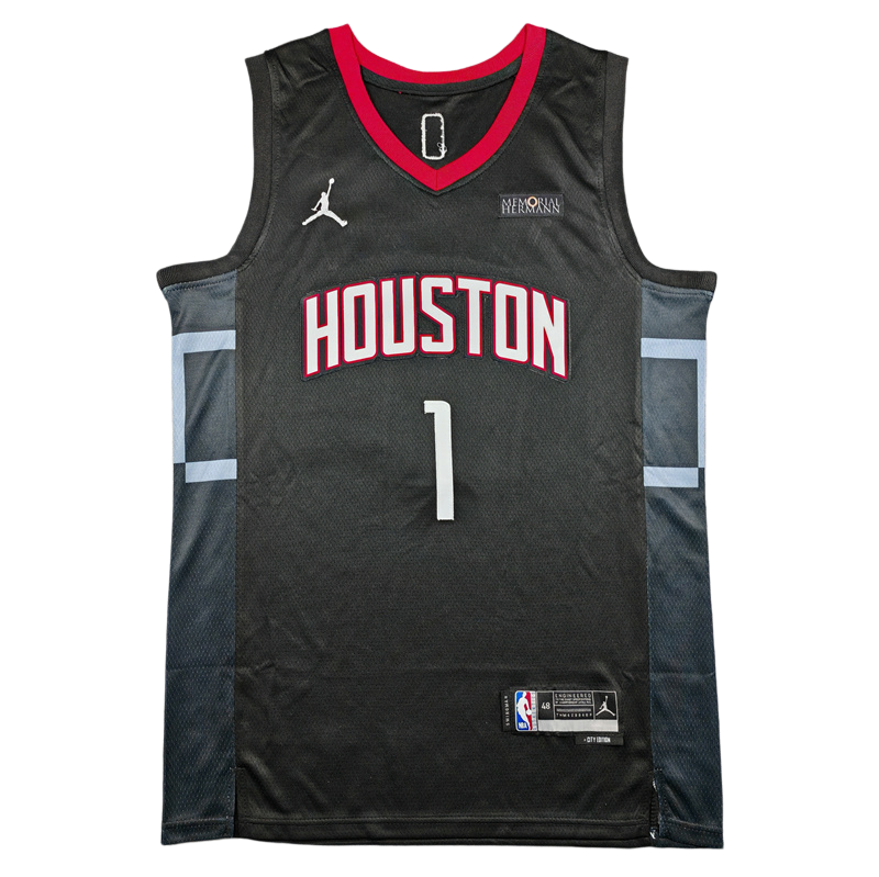 2025 ROCKETS THOMPSON #1 black Top Quality Hot Pressing NBA Jersey