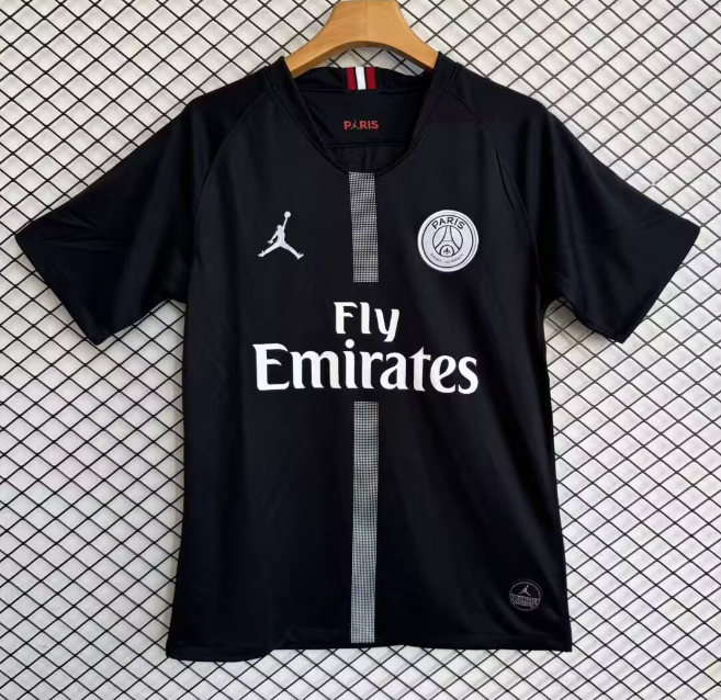 2018-2019 Mens PSG Home black Retro Soccer Jersey