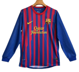 2011-2012 Barcelona Home Long Sleeve Retro Soccer Jersey