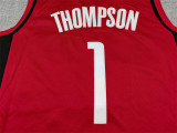 2025 ROCKETS THOMPSON #1 red Top Quality Hot Pressing NBA Jersey