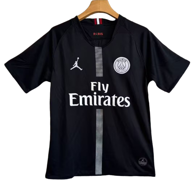 2018-2019 Mens PSG Home black Retro Soccer Jersey