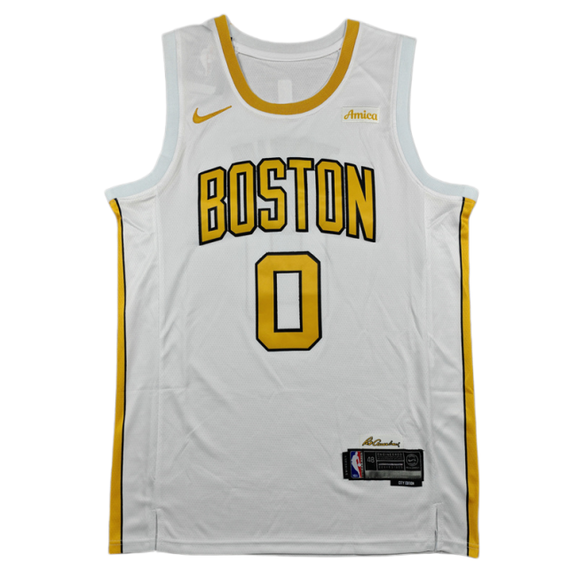 2026 CELTICS TATUM #0 City Edition Top Quality Hot Pressing Retro NBA Jersey