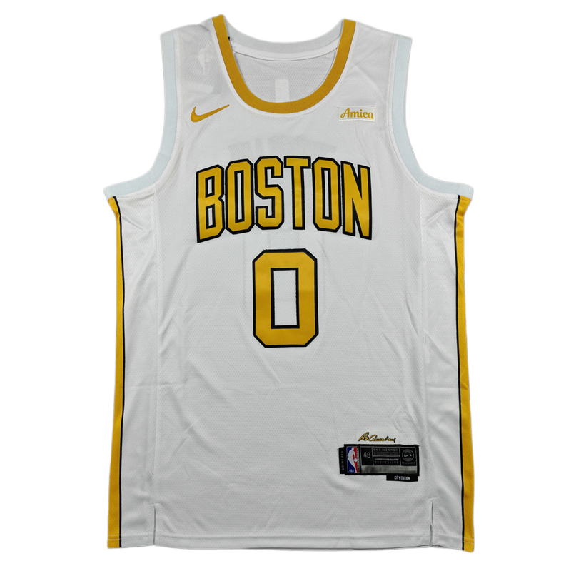 2026 CELTICS TATUM #0 City Edition Top Quality Hot Pressing Retro NBA Jersey