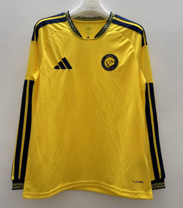 2026-27 AL-Nassr Home yellow Long Sleeve Soccer Jersey