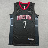 2025-26 Rockets DURANT #7 Black Top Quality Hot Pressing NBA Jersey