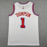 2025-26 ROCKETS THOMPSON #1 White City Edition Top Quality Hot Pressing NBA Jersey