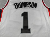 2025-26 ROCKETS THOMPSON #1 White City Edition Top Quality Hot Pressing NBA Jersey