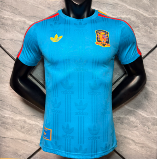 2026-27 Mens Spain Sky Blue Player version Training shirts